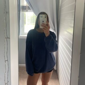 Aerie waffle knit oversized crewneck